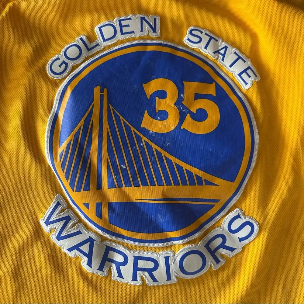 Kevin Durant #35 Golden State Warriors adidas basketball jersey men's medium